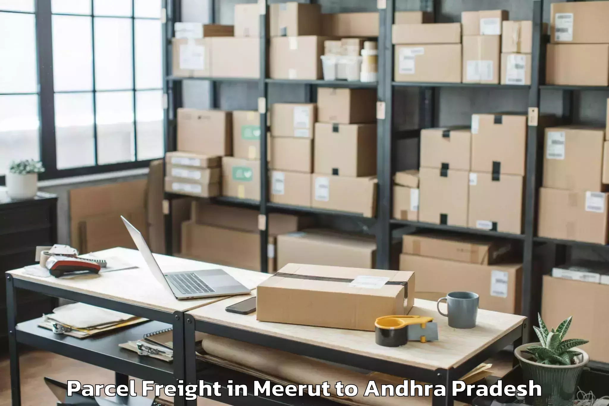 Professional Meerut to Reddivaripalle Parcel Freight